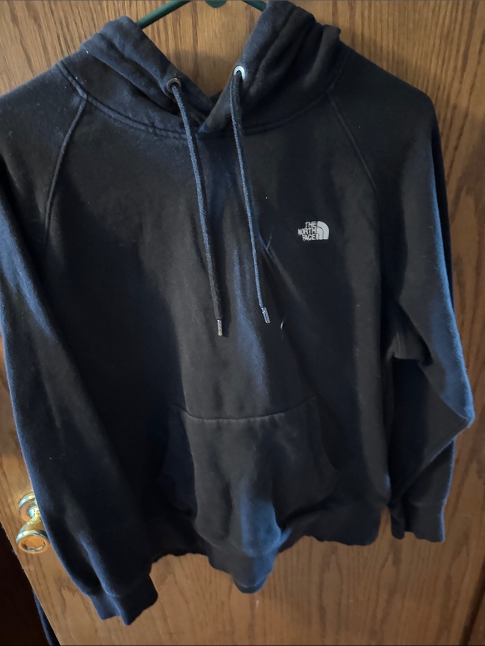 The North Face Black Pullover Hoodie with Front Pocket